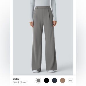 HALARA Flex™ DayStretch High Waisted Pocket Work Flare Pants -Petite Large